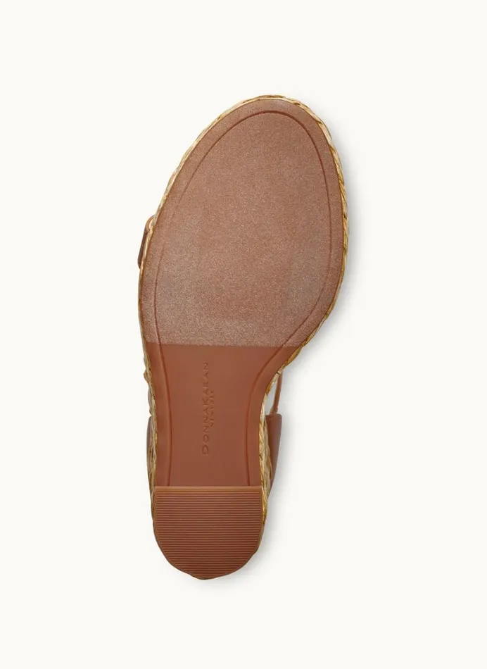 Women YULISSA ANKLE STRAP ESPADRILLE SANDAL Tan Donna Karan New York Sandals Women YULISSA ANKLE STRAP ESPADRILLE SANDAL Tan Donna Karan New York Sandals