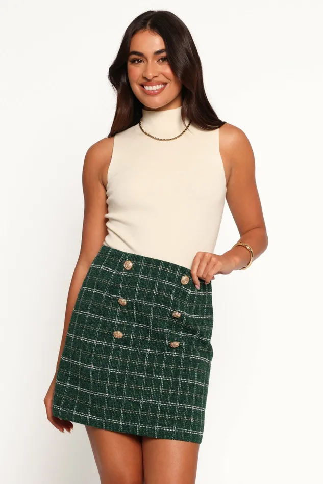 Women Zadia Mini Skirt Green Skirts Petal and Pup