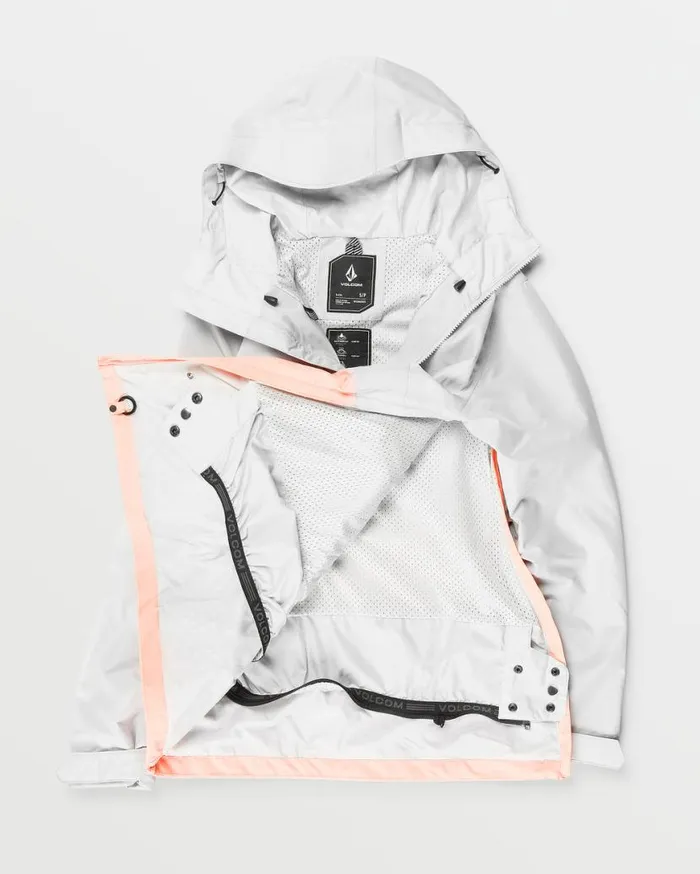 Womens Ashfield Pullover 8211 Coral Haze Womens Volcom Jackets