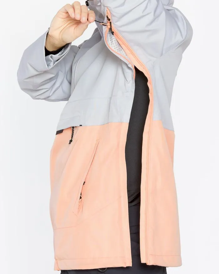 Womens Ashfield Pullover 8211 Coral Haze Womens Volcom Jackets