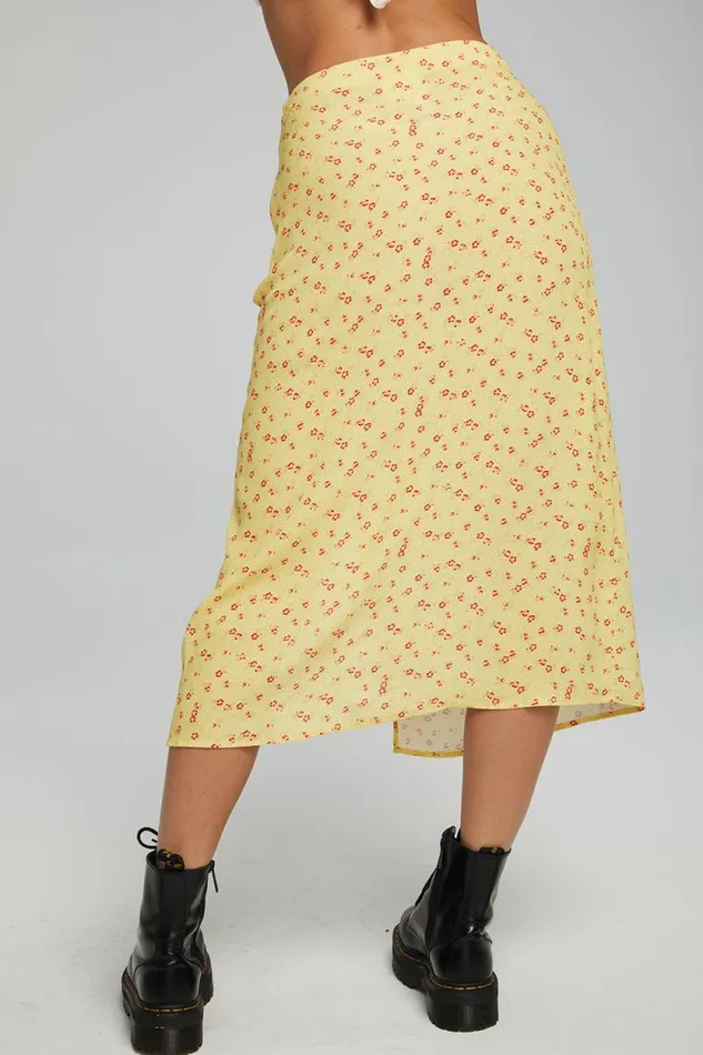 Womens Chaser Brand Bottoms Belle Midi Skirt 8211 Anise Flower