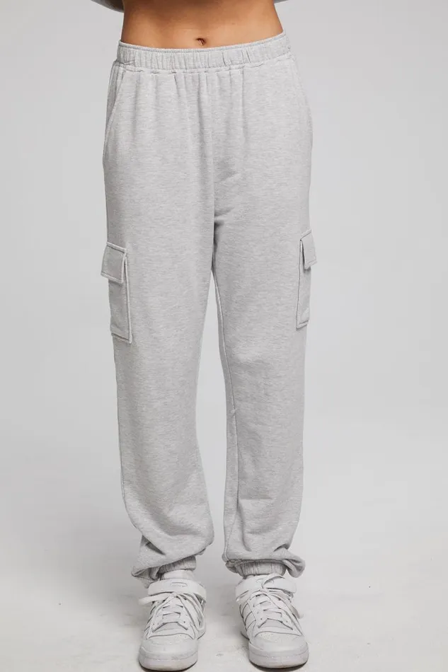 Womens Chaser Brand Bottoms Claude Heather Grey Jogger