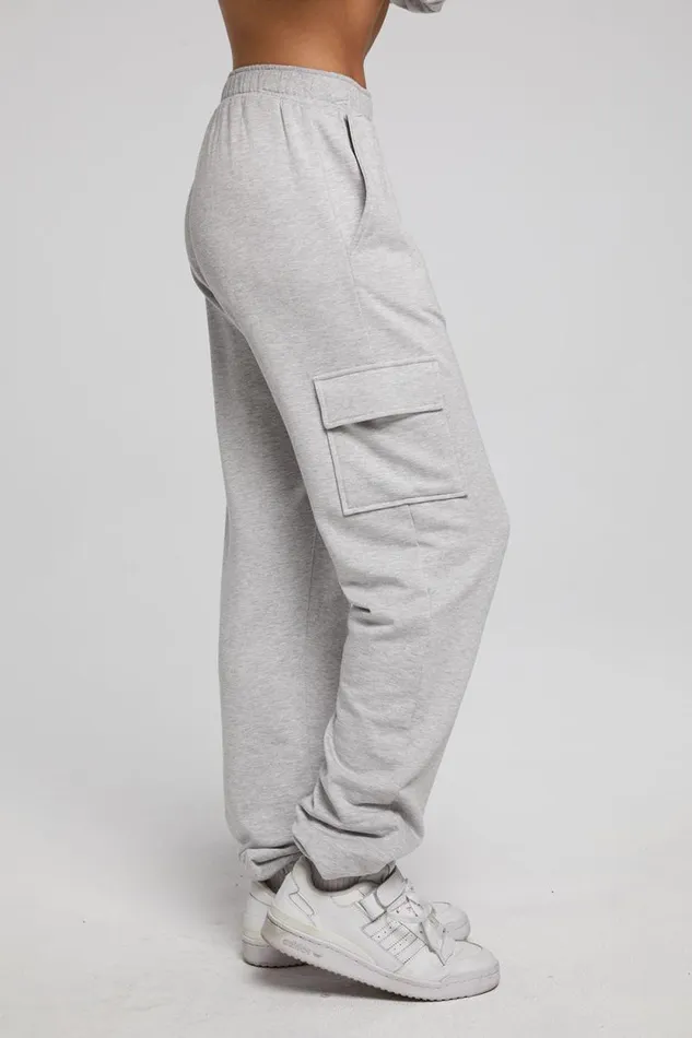 Womens Chaser Brand Bottoms Claude Heather Grey Jogger