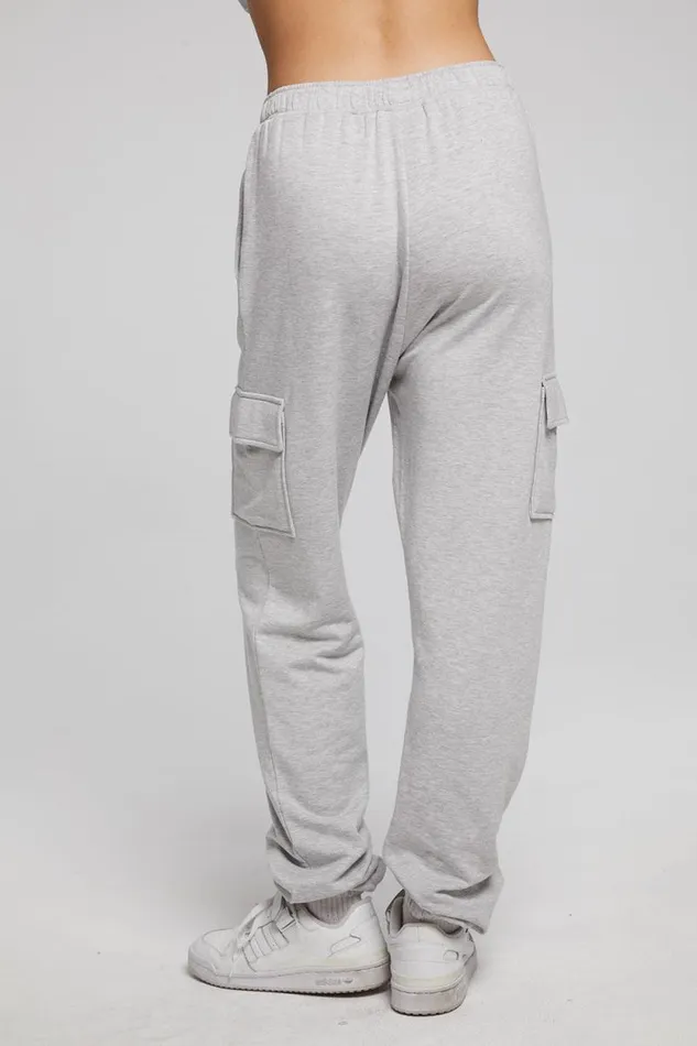 Womens Chaser Brand Bottoms Claude Heather Grey Jogger
