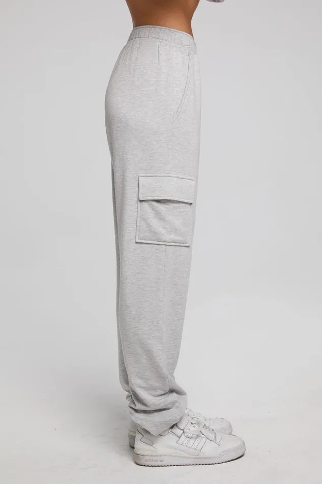 Womens Chaser Brand Bottoms Claude Heather Grey Jogger