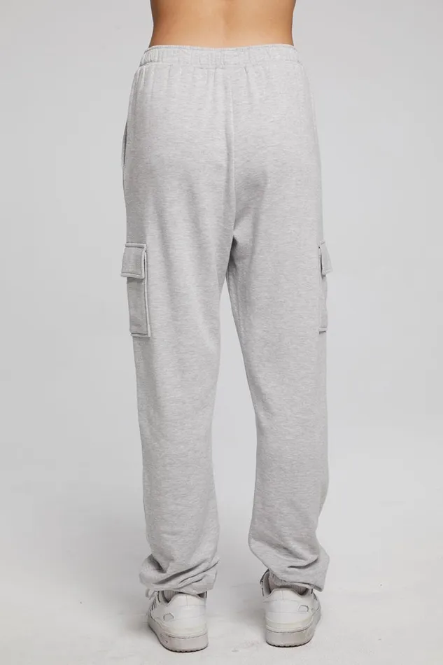 Womens Chaser Brand Bottoms Claude Heather Grey Jogger