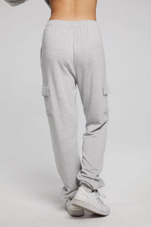 Womens Chaser Brand Bottoms Claude Heather Grey Jogger
