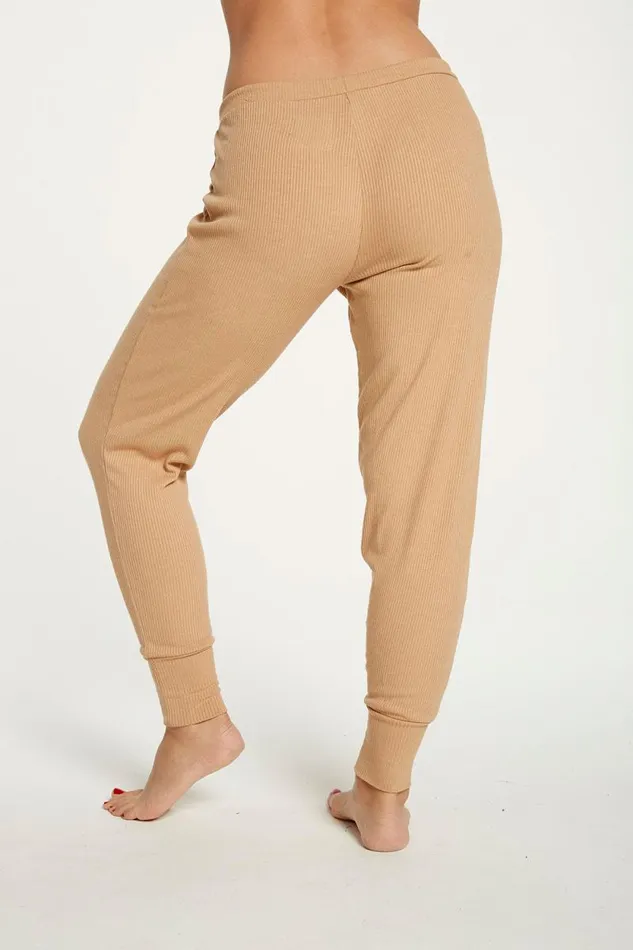 Womens Chaser Brand Bottoms Cozy Rib Slouchy Lounge Pant