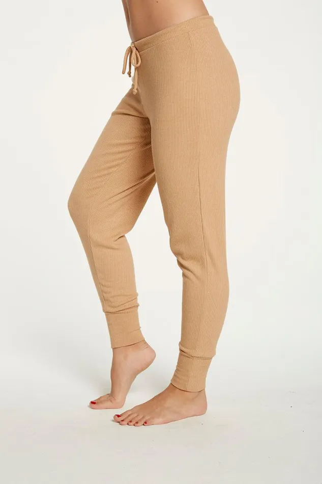 Womens Chaser Brand Bottoms Cozy Rib Slouchy Lounge Pant