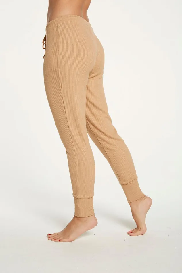 Womens Chaser Brand Bottoms Cozy Rib Slouchy Lounge Pant