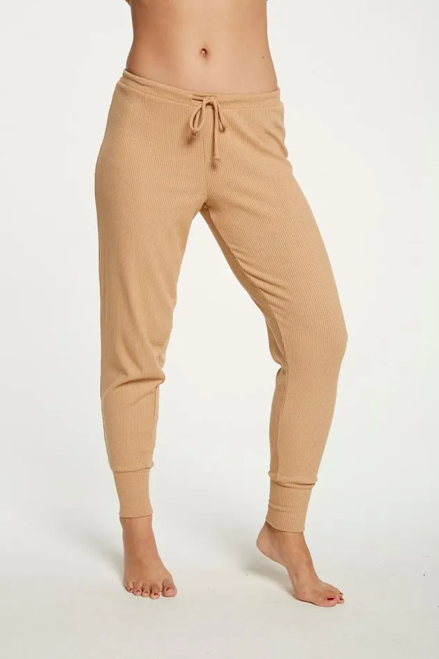 Womens Chaser Brand Bottoms Cozy Rib Slouchy Lounge Pant