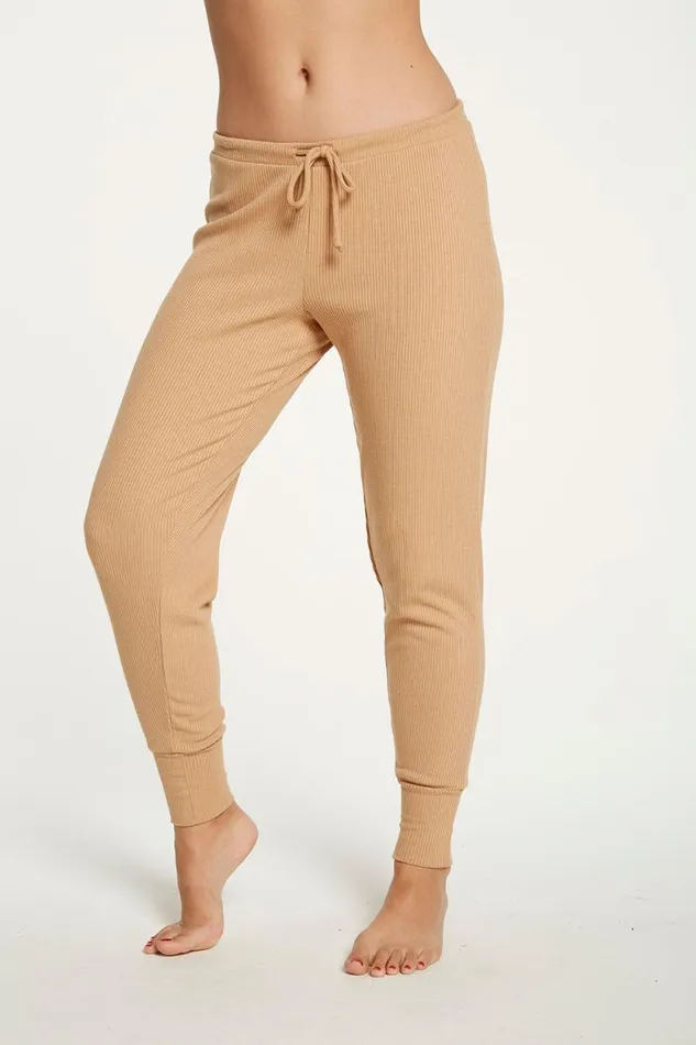 Womens Chaser Brand Bottoms Cozy Rib Slouchy Lounge Pant