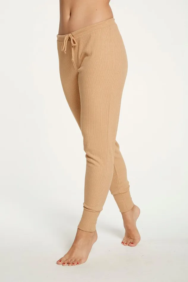 Womens Chaser Brand Bottoms Cozy Rib Slouchy Lounge Pant