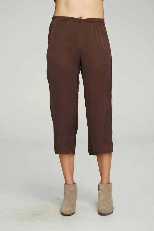 Womens Chaser Brand Bottoms Cropped Wide Leg Culotte