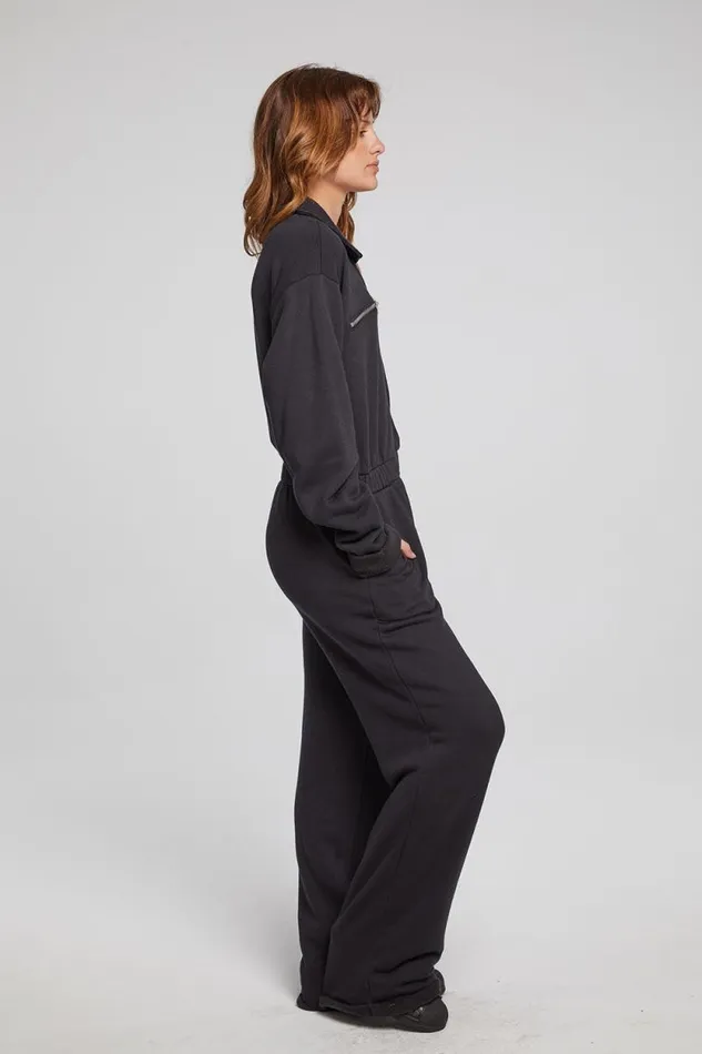 Womens Chaser Brand Bottoms Dolores Licorice Jumpsuit
