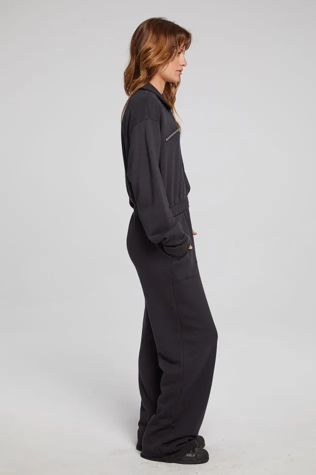 Womens Chaser Brand Bottoms Dolores Licorice Jumpsuit