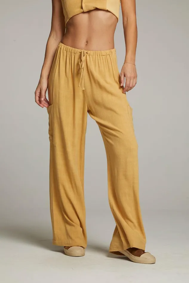 Womens Chaser Brand Bottoms Lee Parchment Trouser