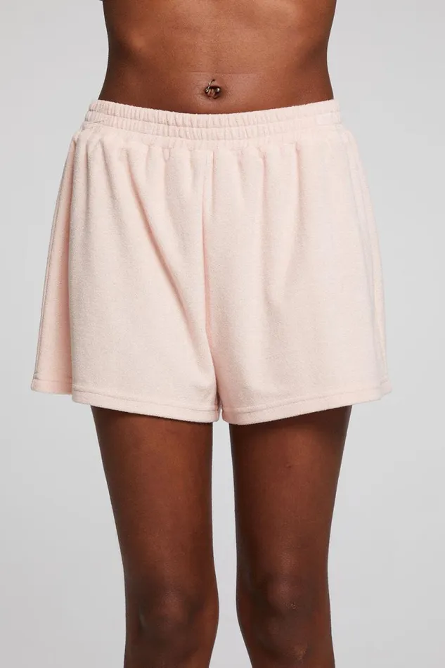 Womens Chaser Brand Bottoms Riley Peach Whip Short