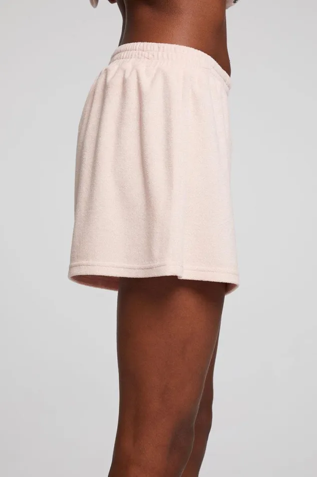 Womens Chaser Brand Bottoms Riley Peach Whip Short