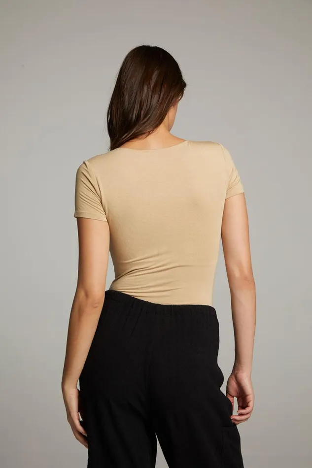 Womens Chaser Brand Bottoms River Cappuccino Bodysuit