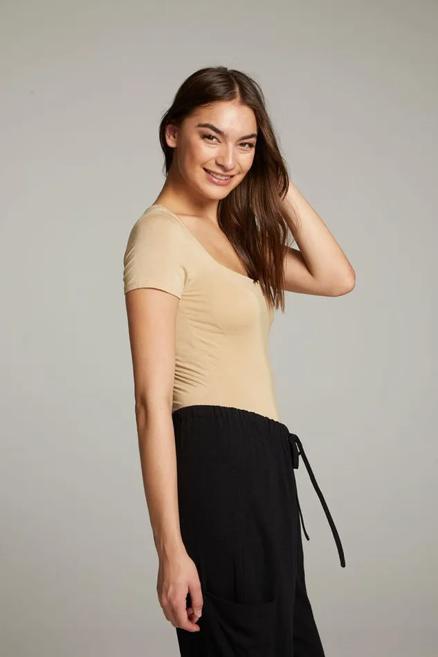 Womens Chaser Brand Bottoms River Cappuccino Bodysuit