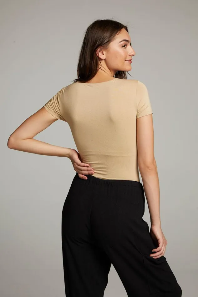 Womens Chaser Brand Bottoms River Cappuccino Bodysuit