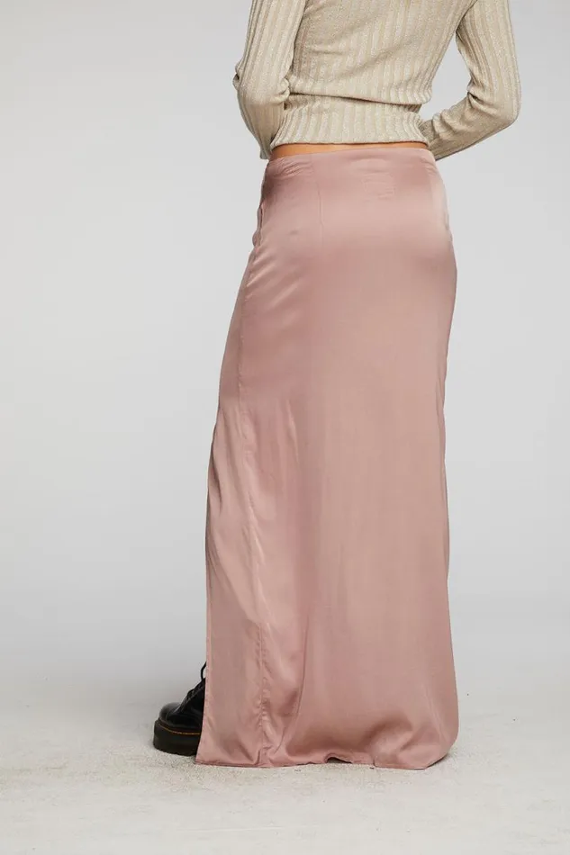 Womens Chaser Brand Bottoms Stretch Silky Woven Midi Skirt