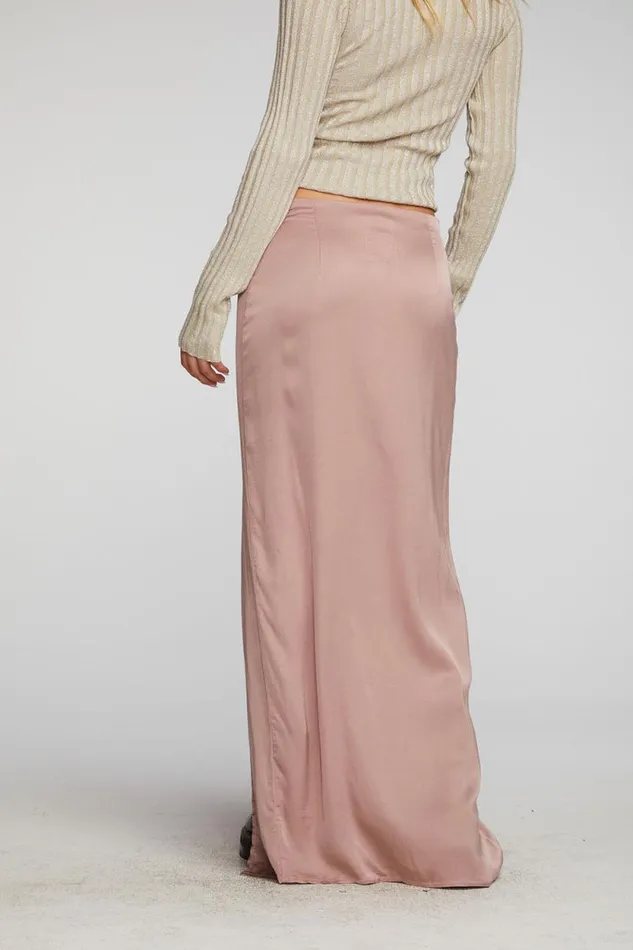 Womens Chaser Brand Bottoms Stretch Silky Woven Midi Skirt