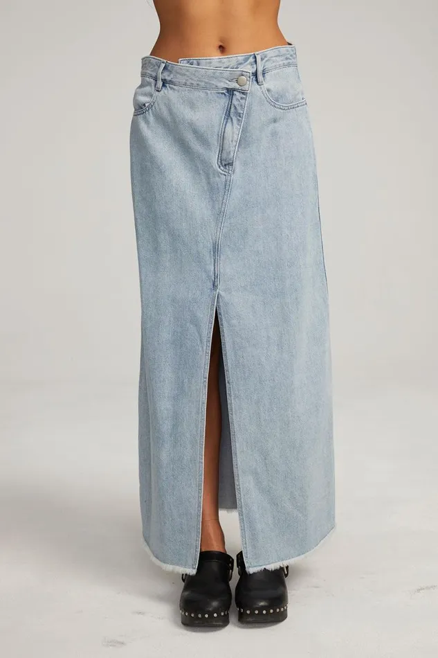 Womens Chaser Brand Bottoms Trinidad Classic Blue Maxi Skirt