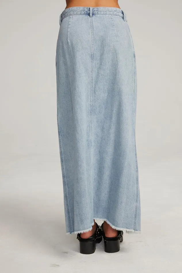 Womens Chaser Brand Bottoms Trinidad Classic Blue Maxi Skirt