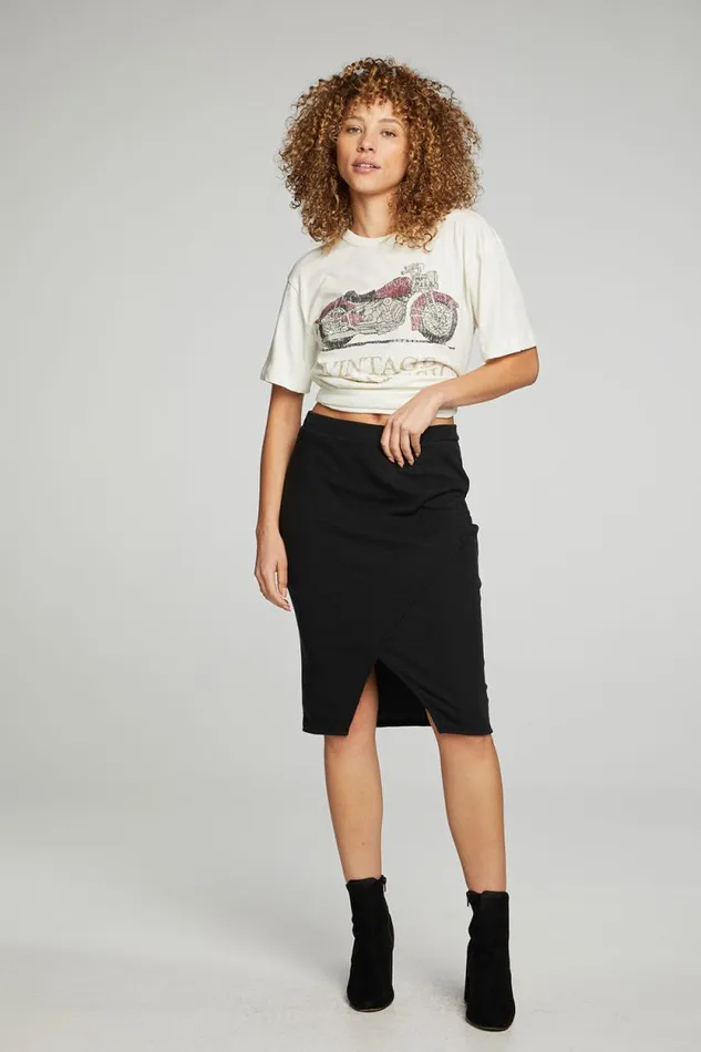 Womens Chaser Brand Bottoms Wrap Front Pencil Skirt