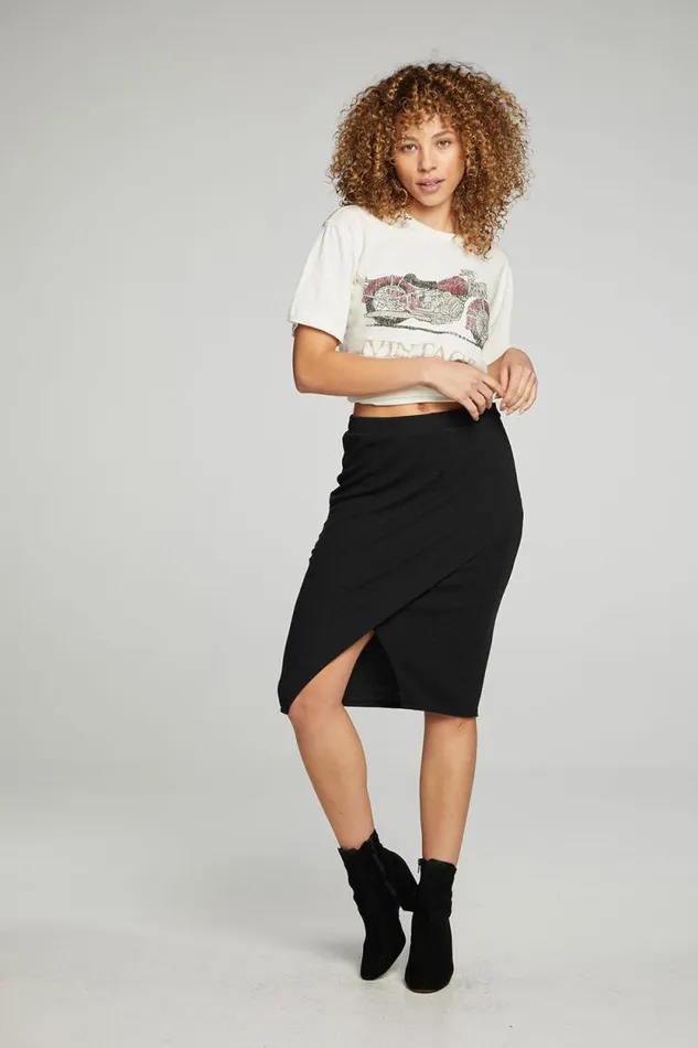 Womens Chaser Brand Bottoms Wrap Front Pencil Skirt