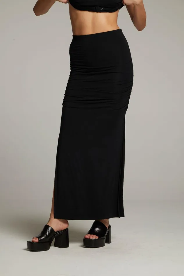 Womens Chaser Brand Bottoms Wynwood True Black Skirt