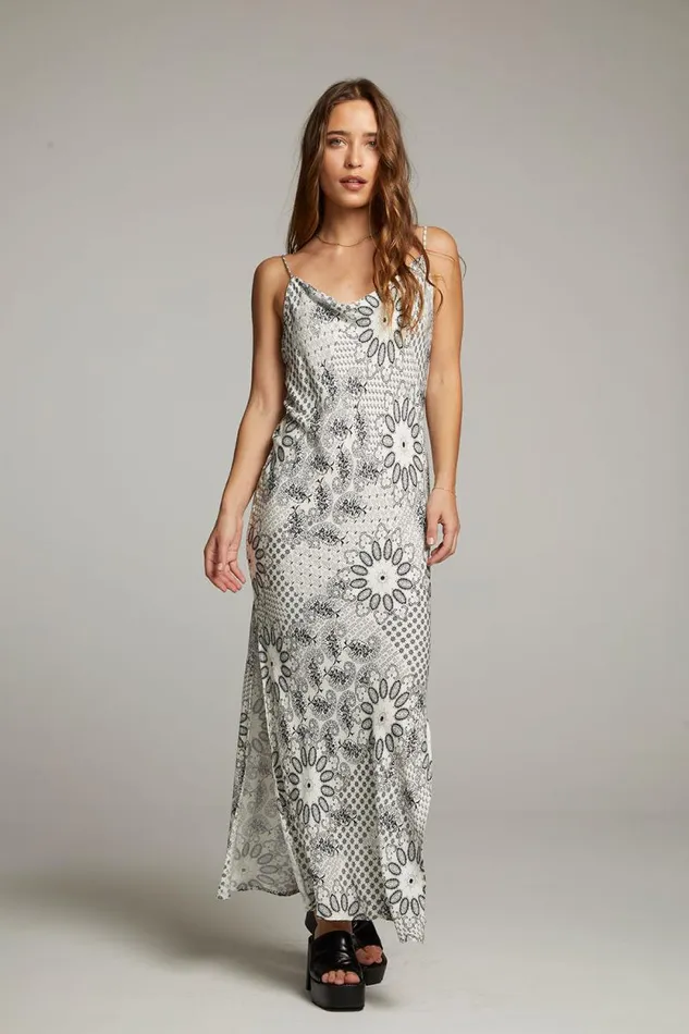 Womens Chaser Brand Dresses Bleeker Paisley Bandana Slip Dress