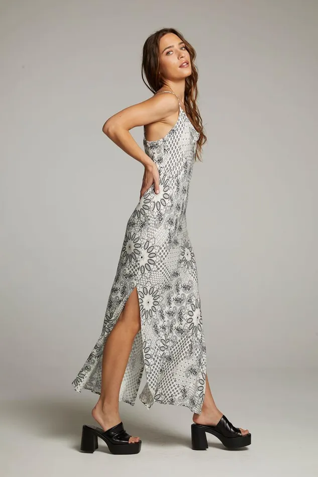 Womens Chaser Brand Dresses Bleeker Paisley Bandana Slip Dress