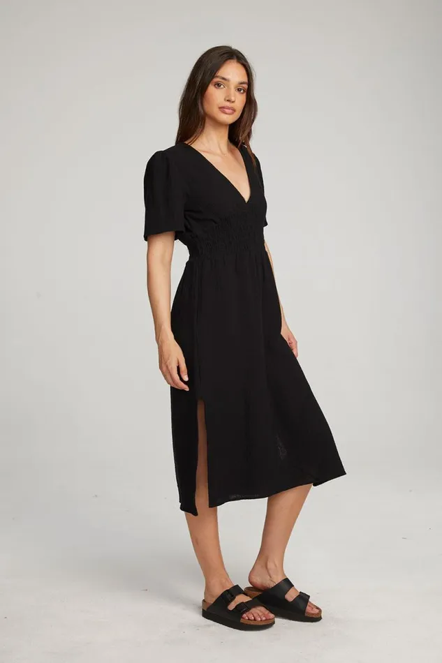 Womens Chaser Brand Dresses Palmer Licorice Midi Dress