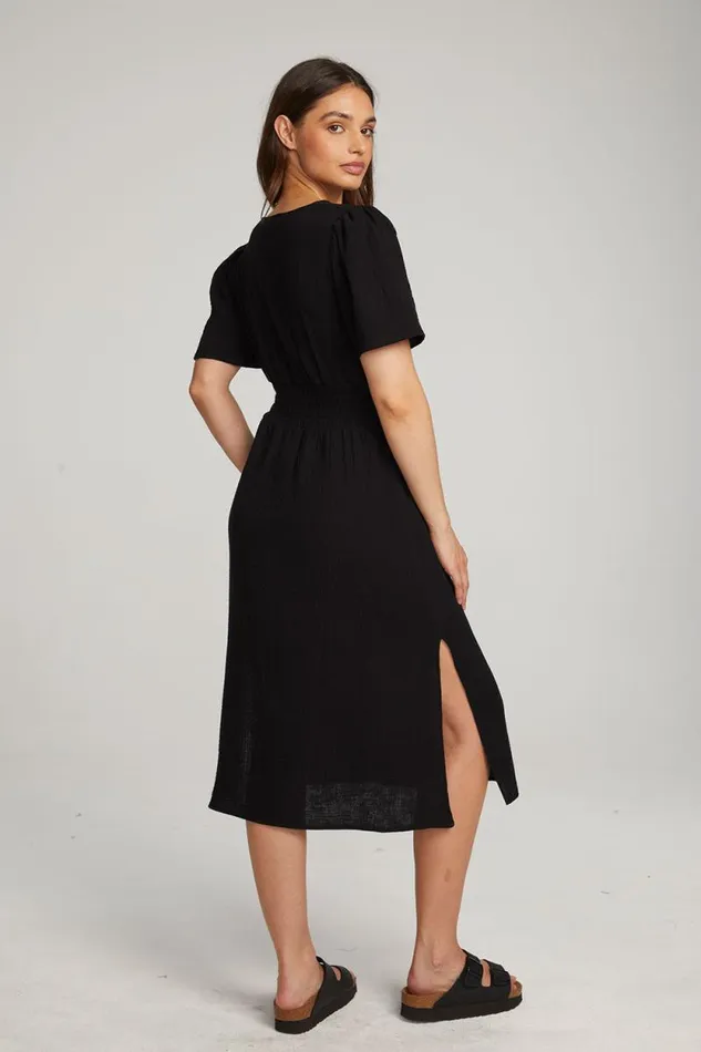 Womens Chaser Brand Dresses Palmer Licorice Midi Dress