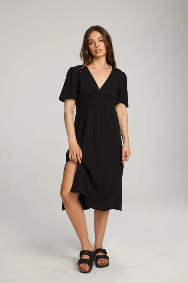Womens Chaser Brand Dresses Palmer Licorice Midi Dress