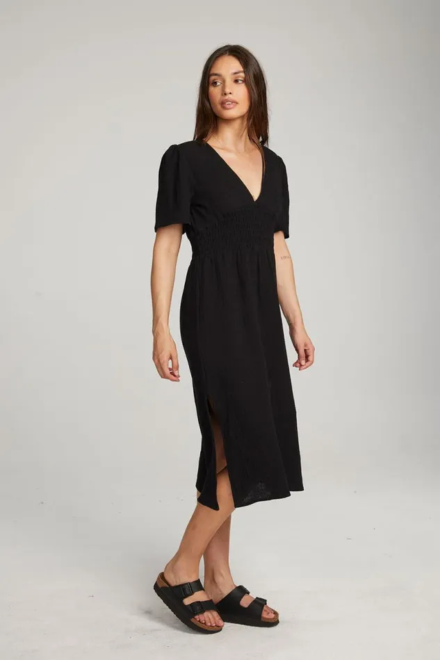 Womens Chaser Brand Dresses Palmer Licorice Midi Dress