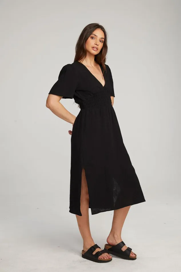 Womens Chaser Brand Dresses Palmer Licorice Midi Dress