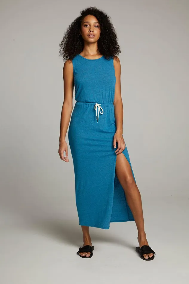 Womens Chaser Brand Loungewear Durangoo Blue Danube Maxi Dress