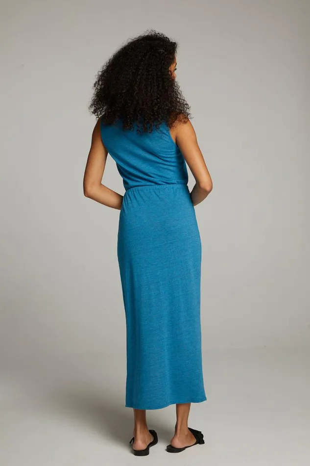 Womens Chaser Brand Loungewear Durangoo Blue Danube Maxi Dress