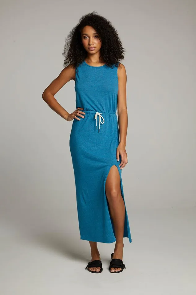 Womens Chaser Brand Loungewear Durangoo Blue Danube Maxi Dress