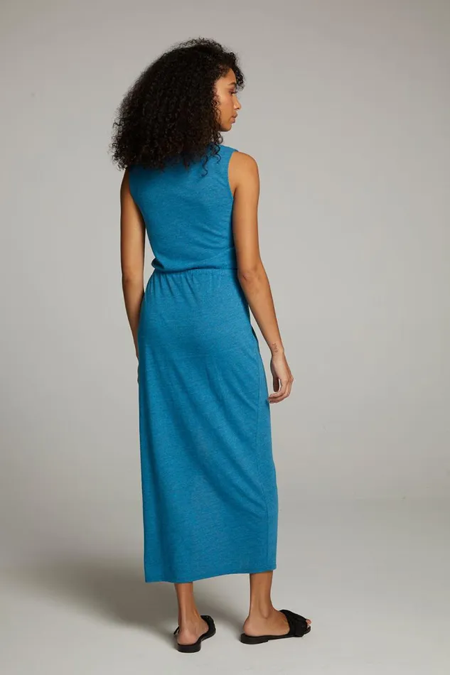 Womens Chaser Brand Loungewear Durangoo Blue Danube Maxi Dress