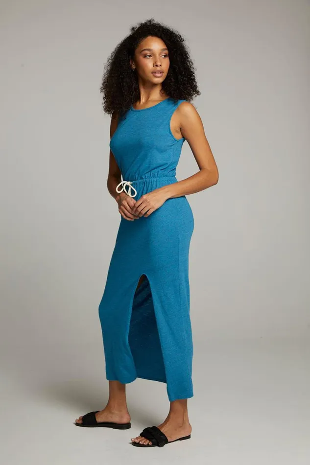 Womens Chaser Brand Loungewear Durangoo Blue Danube Maxi Dress