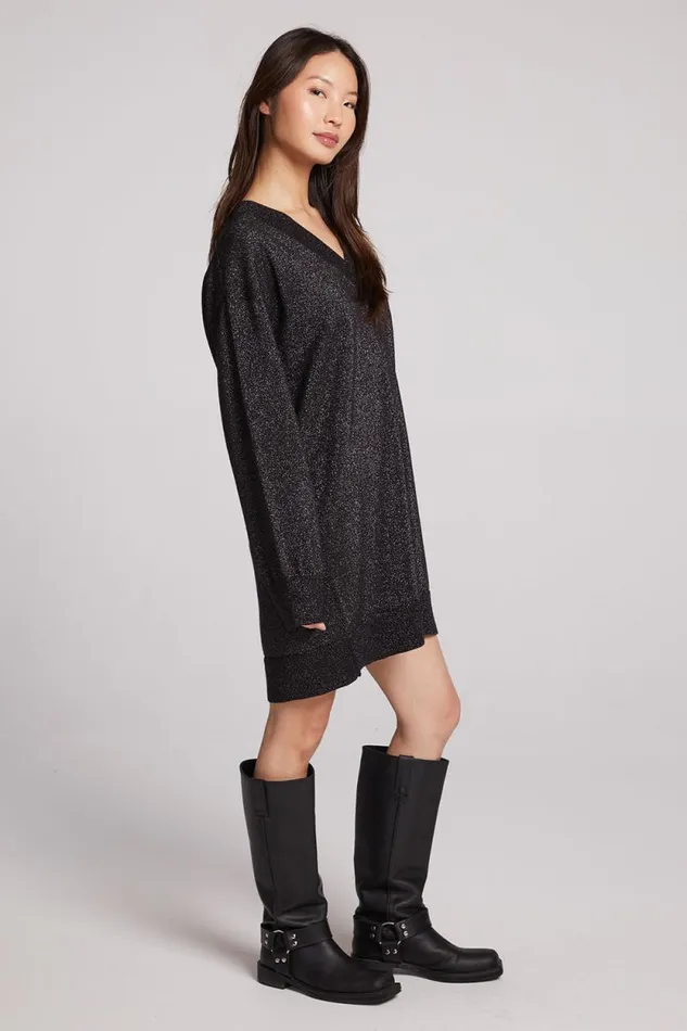 Womens Chaser Brand Loungewear Ellison Licorice Mini Dress