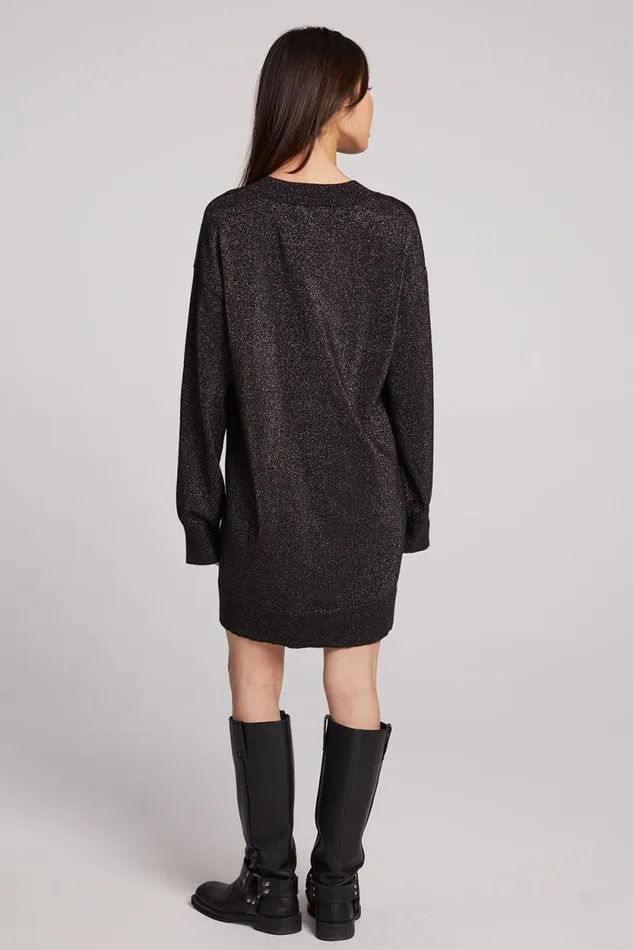 Womens Chaser Brand Loungewear Ellison Licorice Mini Dress