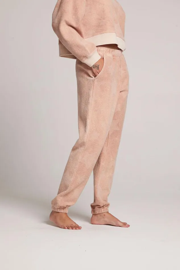 Womens Chaser Brand Loungewear Mission Pink Star Joggers