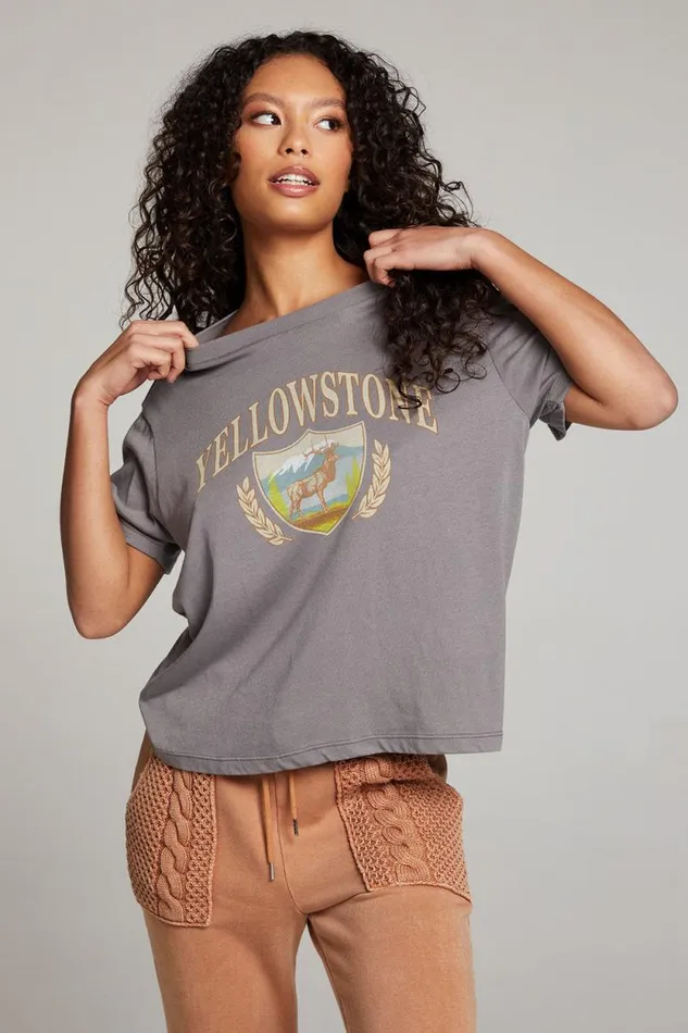 Womens Chaser Brand Loungewear Yellowstone Tee