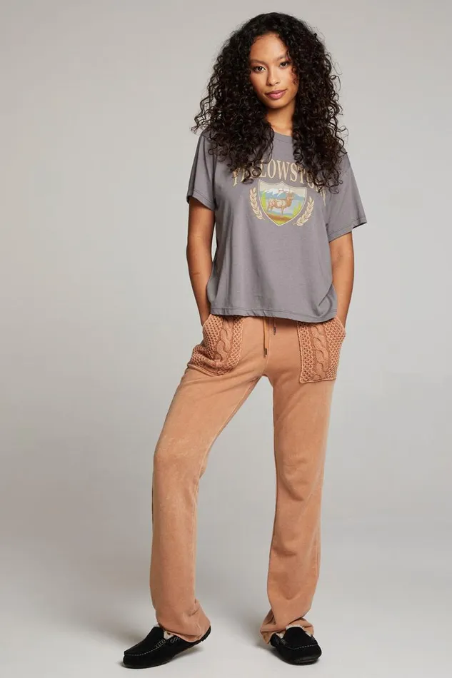Womens Chaser Brand Loungewear Yellowstone Tee